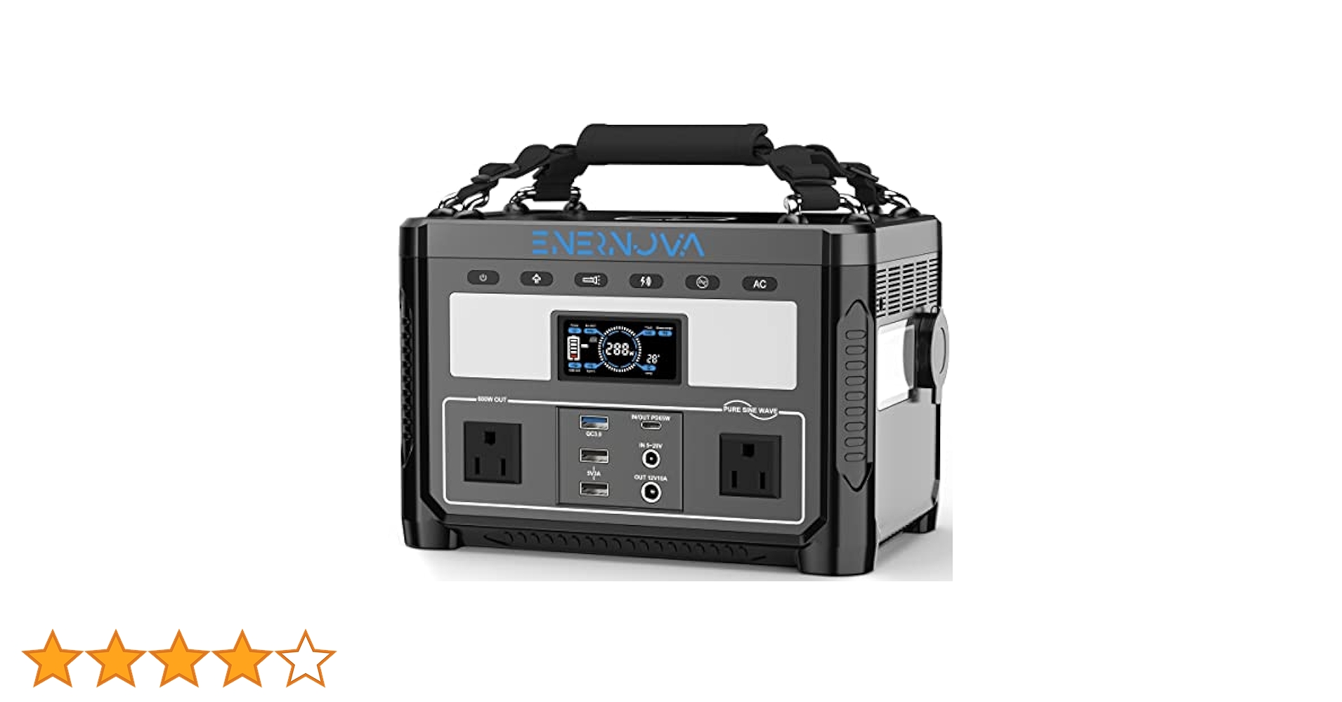 ENERNOVA 600W ポータブル電源 ソーラーパネルセット超人気商品! Amazon.co.jp: ENERNOVA ポータブル電源 600W 288Wh リン酸鉄